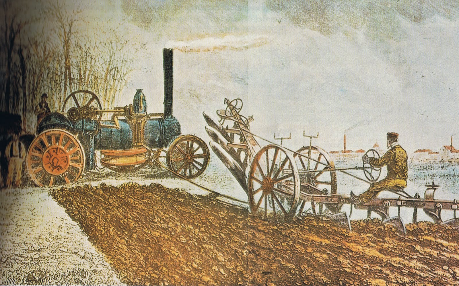 origen de la maquinaria agrícola