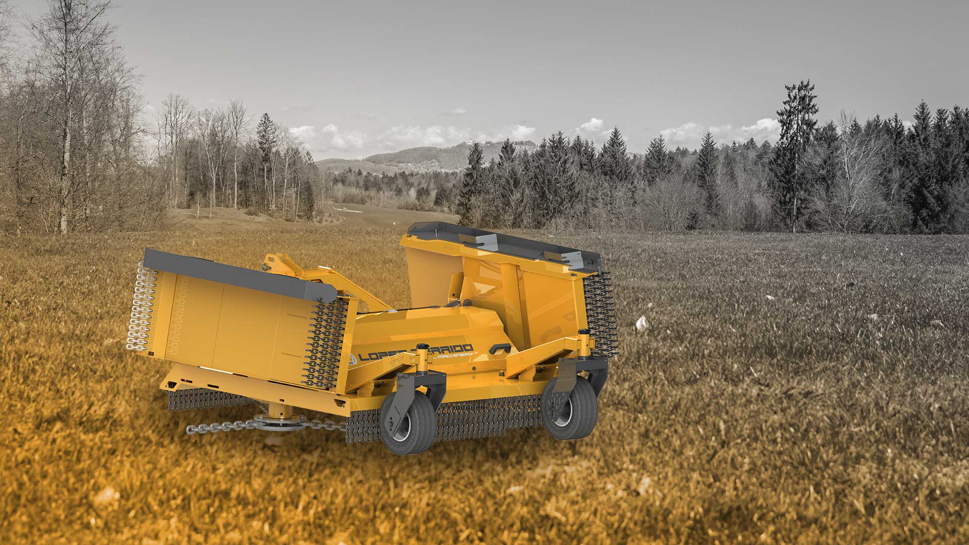 desbrozadora abatible